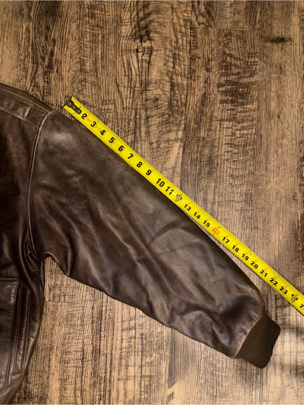 Vintage Orvis Fly Fishing Schools Leather Jacket Mens Large Brown Lined Full Zip - Picture 15 of 15